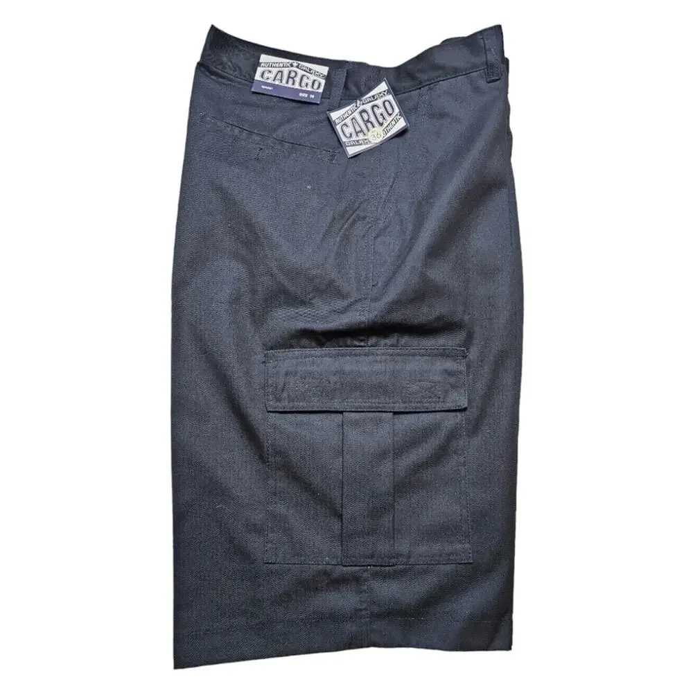 Authentic Galaxy by Harvick Men's Cargo Shorts Navy Blue Size 34